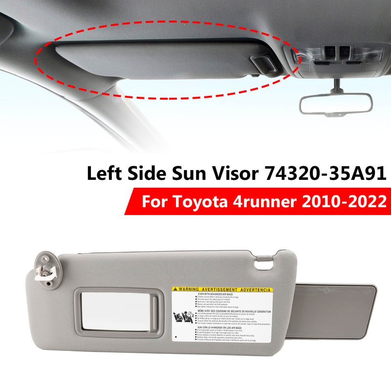 Sun Visor Left Driver Side 74320-35A91 Gray For Toyota 4runner 2010-2021 2022