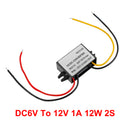 Waterproof DC 6V to 12V 1-3A Step-Up Power Supply Converter Regulator