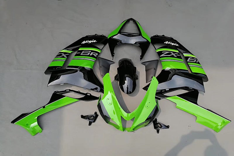 Amotopart Kawasaki ZX6R 636 2009-2012 Fairing Kit Bodywork Plastic ABS