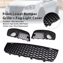 2006-2009 For VW GOLF MK5 GTI 3PCS Front Lower Bumper Grille + Fog Light Cover