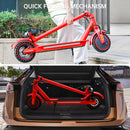 8.5" Electric Scooter for Adult Folding Electric Scooter with 350W Motor 21 MPH Max Speed 25 Miles Long-Range and Deck Lights Red