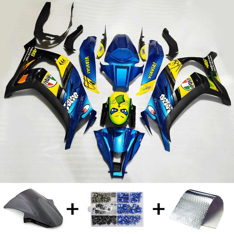 Amotopart Kawasaki ZX10R 2011-2015 Fairing Kit Bodywork Plastic ABS