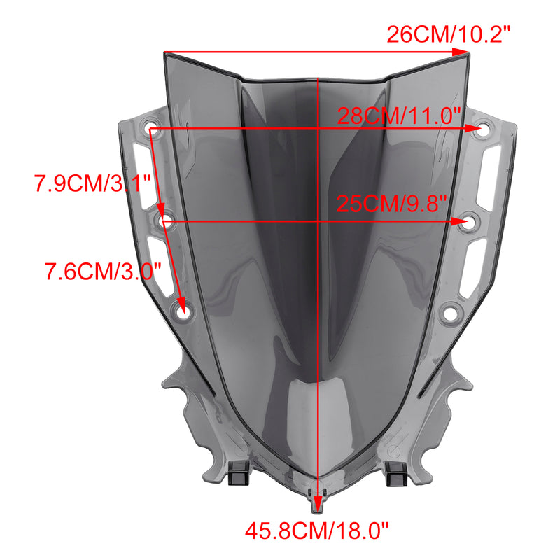 Windshield WindScreen fit for YAMAHA YZF R15 V4 2021-2024 Gray