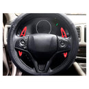 Steering Wheel Paddle Shifter Extension For Honda FIT VEZEL HRV Aluminium Red