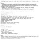 Rear High Mount Brake Light FA1Z-13A613-AB For Lincoln MKX 16-18 Black Lens