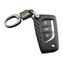 Leather Silicone Car Key Case Cover With Buckle For Toyota
