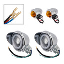 #D17 Headlight Lamp Spotlight Universal Coler Switch Fits Chrome For Motorcycle