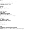 2PCS Black Front Fog Grill Grille Light Cover Fit Audi A8 S8 2015-2017