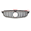 Chrome Front Bumper Grill Grille Fit Mercedes W205 C250 C300 2015-2021 W/LED