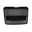 Black Front Honeycomb Bumper Grill Grille Fit Audi A6 C6 2004-2008 Pre-Facelift