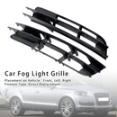 1 Pair Front Bumper Fog Light Grill Cover Bezel For Audi Q7 2007-2009