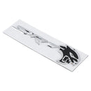 Rear Tailgate SRT Hellcat Decal Emblem for Challenger Trunk Lid Badge Silver, Black