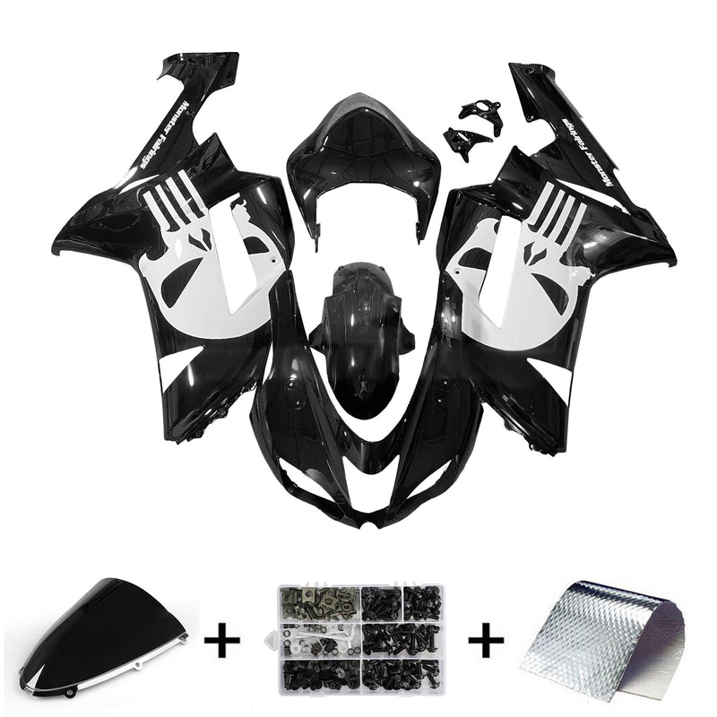 Injection Fairing Kit Bodywork Plastic ABS fit For Kawasaki ZX6R 636 2007-2008