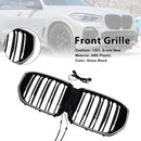 2024+ Fit BMW G05 LCI X5 Double Line W/LED Black Front Bumper Grille Grill