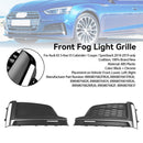 Audi A5 S-Line S5 2018-2019 2PCS Front Bumper Fog Light Grille Cover Trim