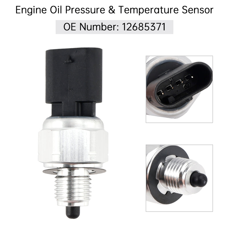 Engine Oil Pressure & Temperature Sensor 12685371 For Chevy Silverado Cadillac