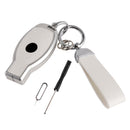 Benz GLC GLK CLS Leather Alloy Aluminum TPU Car Key White Case Cover