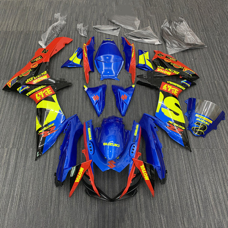 Amotopart  Suzuki GSXR 600/750 2011-2024 K11 Fairing Kit Bodywork Plastic ABS