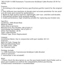 90127329115 AOD Automatic Transmission Kickdown Cable Bracket 20-95 For Holley