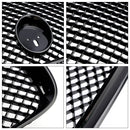 XF-R Style Front Bumper Grill Grille Fit Jaguar XF 2012-2015 Gloss Black