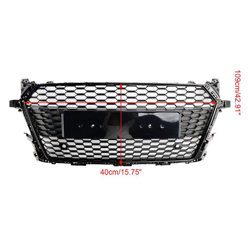 RS Style Front Honeycomb Grille Grill Fit Audi TT MK3 FV 8S 2014-2023