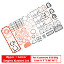 Upper + Lower Engine Gasket Set for Cummins 855 Big Cam IV STC NT NTC
