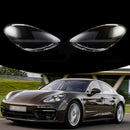 2Pcs Front Headlight Lens Cover Shell Clear For Porsche Panamera 2017-2020