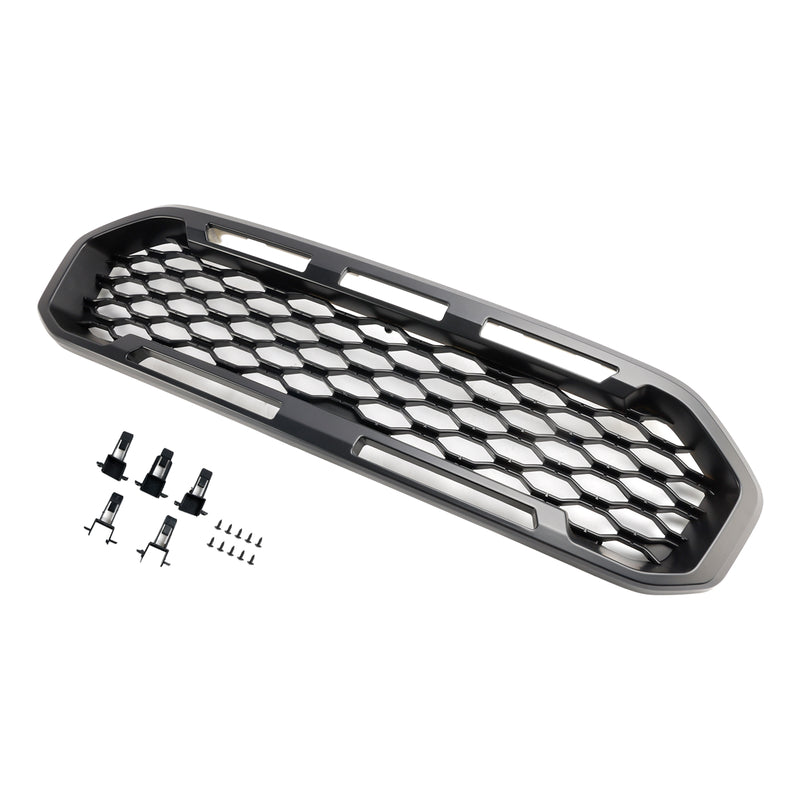 Front Bumper Grill Grille Fit Ford Ranger T8 2019-2023 Black