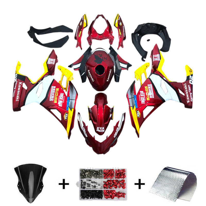 Amotopart Kawasaki EX400 Ninja400 2018-2023 Fairing Kit Bodywork Plastic ABS