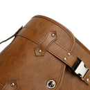 Set Of Quick Release Saddlebag W/ Bracket Luggage Storage Brown For Motorbike