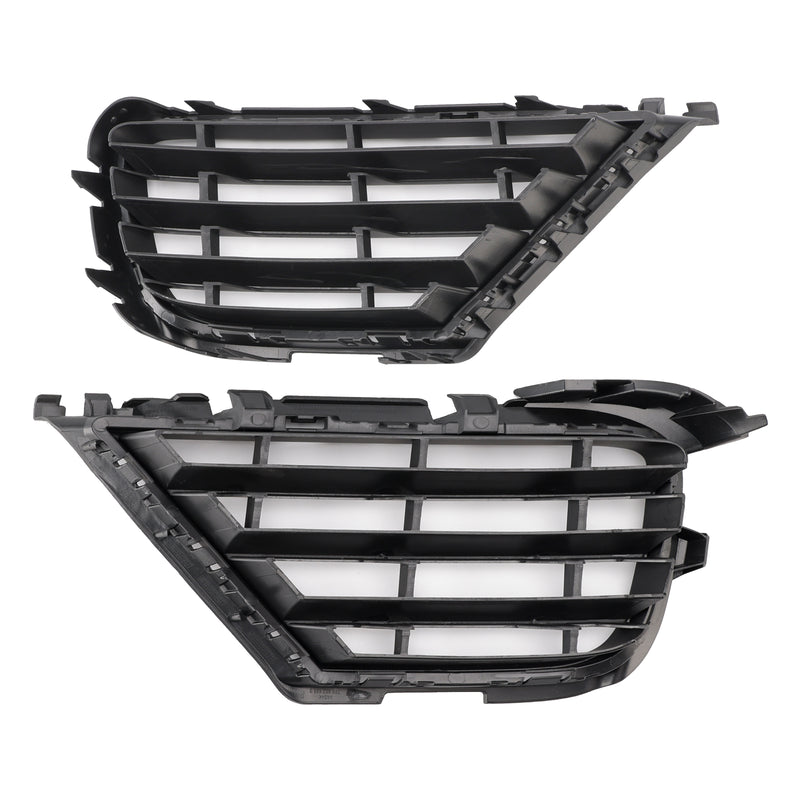 2PCS Front Lower Fog Light Cover Grille Grill Fit VW Touareg 7P 2015-2017