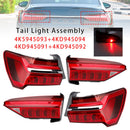 2019-2023 For Audi A6 C8 4PCS Left Right Outer Inner LED Tail Light Assembly