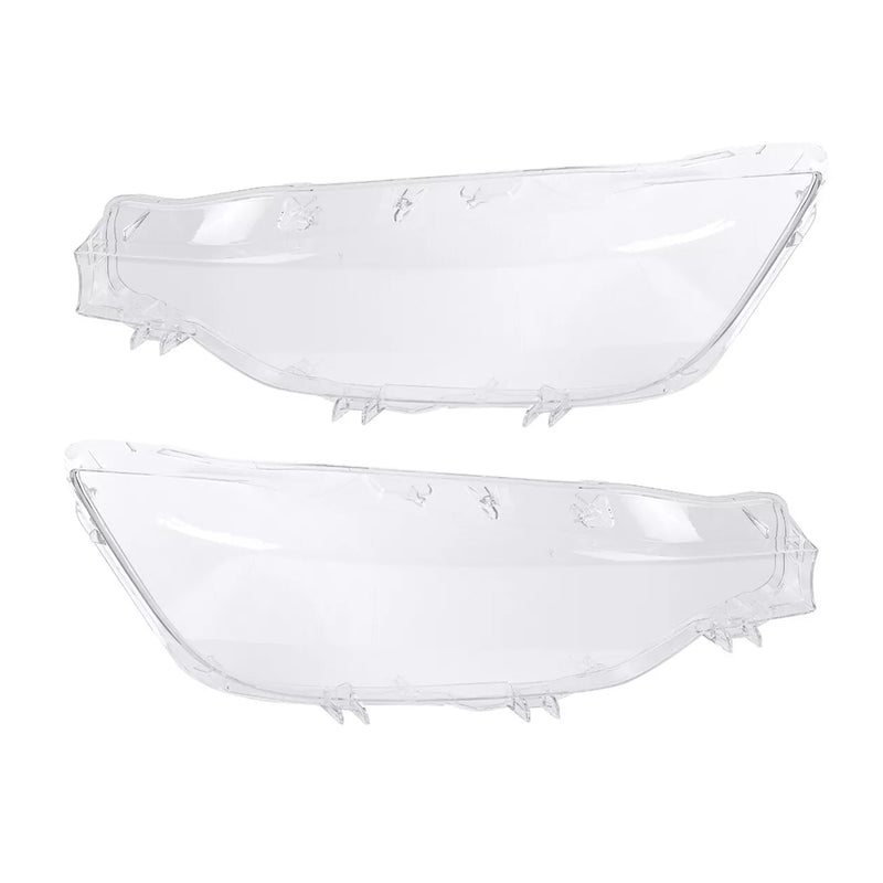2PCS Xenon Headlight Headlamp Clear Lens Cover For BMW 3 Series F30 2016-2018