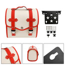 Set Of Quick Release Saddlebag W/ Bracket Luggage Storage White For Motorbike