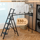 Foldable Drying Rack with Non-slip 4 Step Ladder 330lb Clothing Shoes Drying