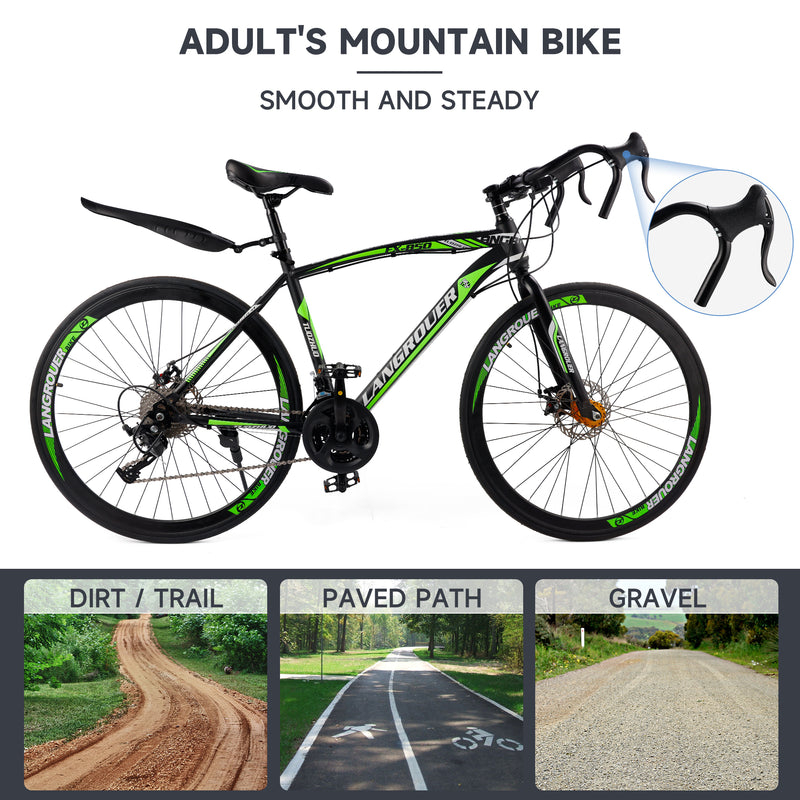 27 speed Road Bike Racing Bicycle 700C 26" Wheels Adult