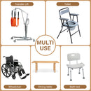 Medical Patient Lift Chair Hydraulic Transferred Lift Wheelchair 180 Split Seat With Cushion For Adults, Elderly 440 lb Weight Limited