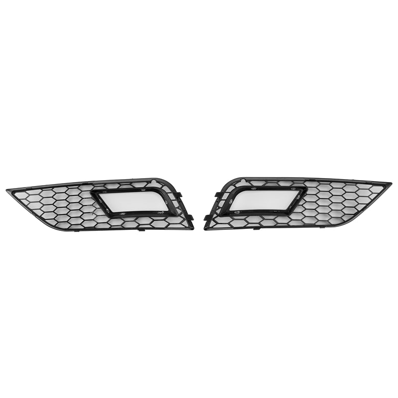Honeycomb Style Fog Light Cover Fit Audi A4 B8.5 2013-2015 Standard Bumper