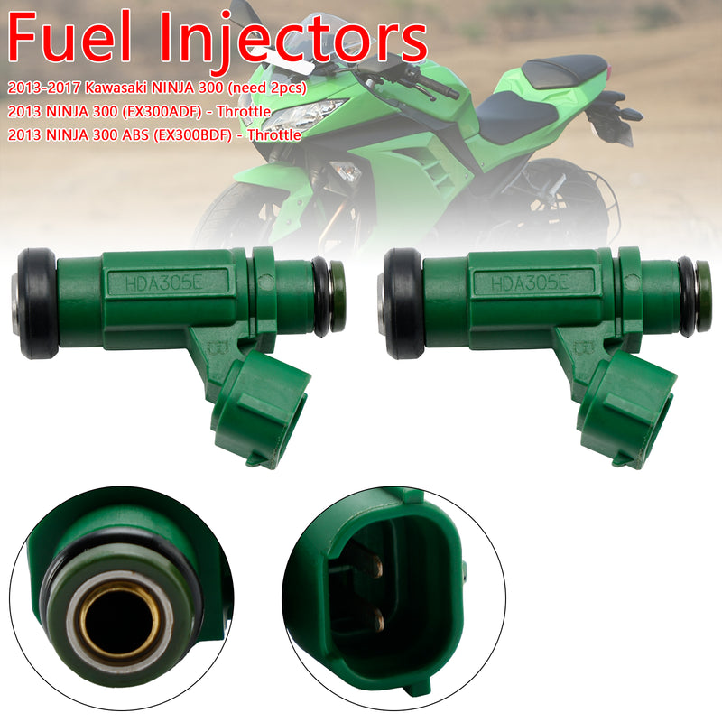 2PCS 49033-0558 Fuel Injector For Kawasaki Versys-X 300 2017-2022 Ninja 300 2013-2017