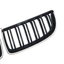 2004-2007 Fit BMW E90 Sedan Wagon 320i Front Kidney Double Slat Grille Black