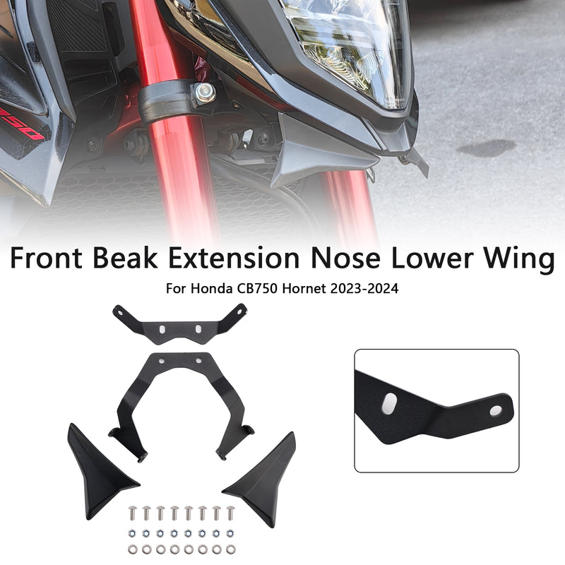 Front Beak Extension Nose Lower Wing For Honda CB750 Hornet 2023-2024