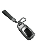 Aluminum Alloy TPU Black Car Key Case Cover With Buckle For Audi a6l a4l a3