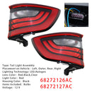 2014-2022 Durango (submodel: Citadel, R/T, Special Service, SXT) Left+Right Rear Tail Light Lamp 68272126AC 68272127AC