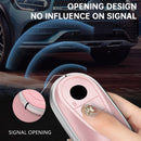 Benz GLC GLK CLS Leather Alloy Aluminum TPU Car Key Pink Case Cover