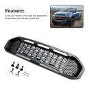 Black Front Bumper Grill Grille Fit Ford Ranger T8 2019-2023