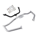 Kit Crash Bar Engine Bumper & Fairing Bracket Chrome Fits For Glide Flht Flhx
