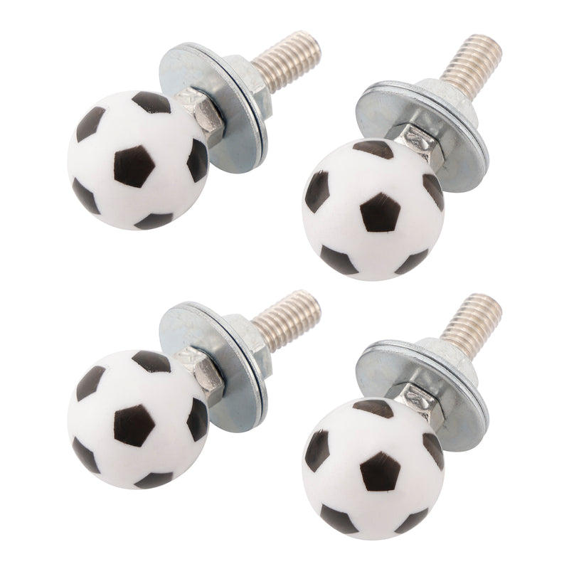 2x Motorcycle Bike Plastic Soccer License Plate Bolt On Screw On Frame Nut