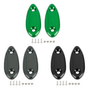 CNC Black Mirror Block Off Plates For Kawasaki Ninja 250 / 300 / 400 / 650 13-22