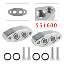 2 Pack Oil Cooler Adapter -6AN ORB Oring In/Out Port Plate LS1 LSX LS3 LS LS2