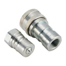 3/4" NPT Hydraulic Quick Connect Coupler ISO B 7241 Male & Female